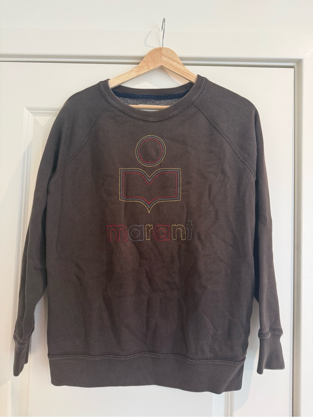 Isabel Marant Etoile Brown Logo Sweatshirt
